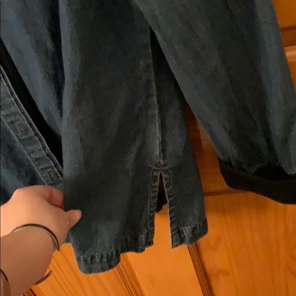 Jean shirt with black accents - Picture 6 of 6